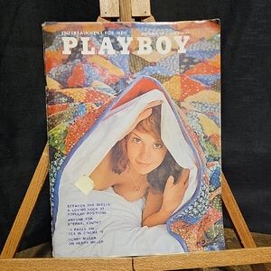 Vintage Playbot Magazine November 1971 with Colorful Quilt Cover